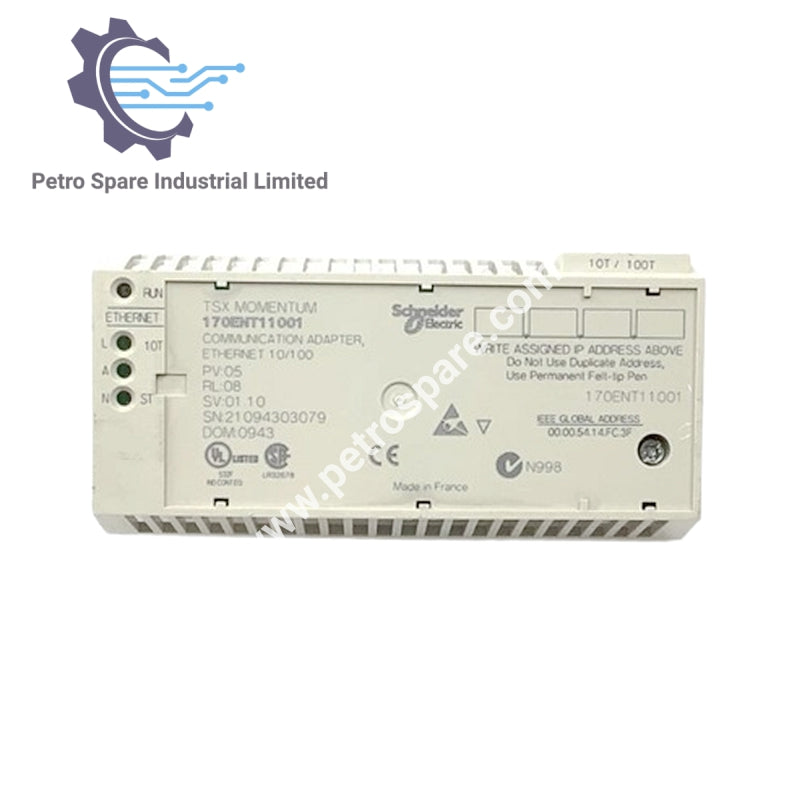 170ENT11001 | Schneider Modicon | Ethernet komunikacioni adapter, 10/100 Mbit/s