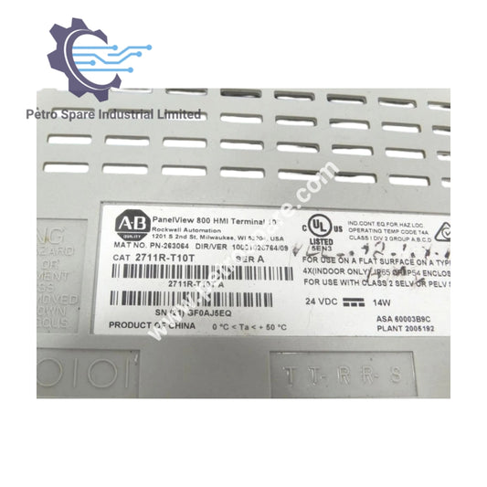 Allen-Bradley 2711R-T10T | PanelView 800 Graphic Panel Serial 24VDC