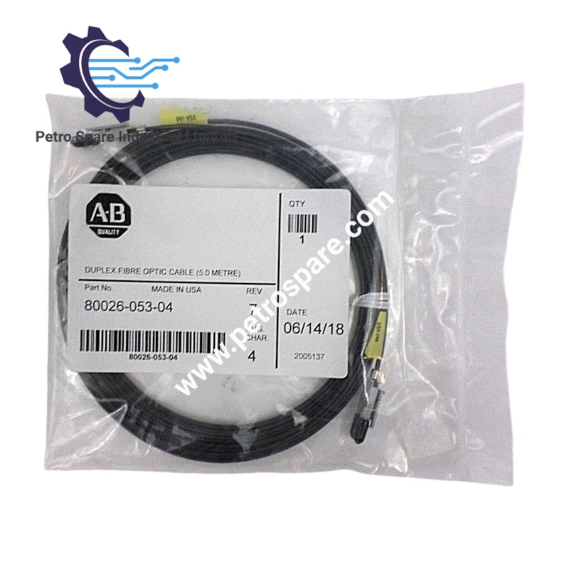 สายเคเบิลใยแก้วนำแสงแบบดูเพล็กซ์ Rockwell Allen-Bradley | 80026-053-04