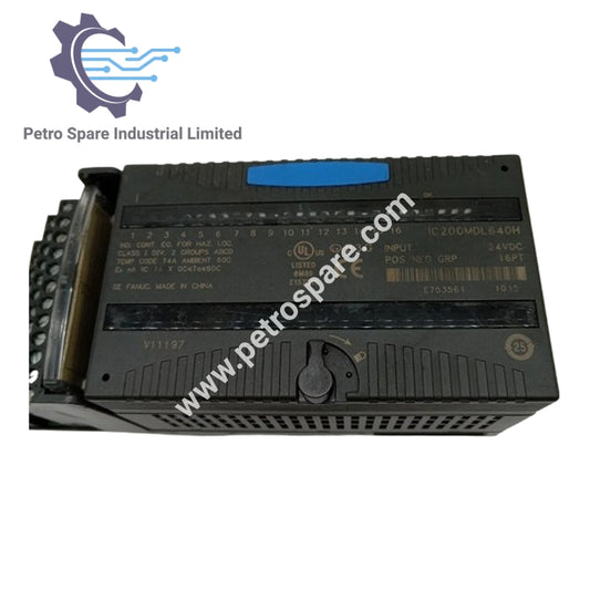 IC200MDL640H GE Fanuc Positive Negative Logic Input Module