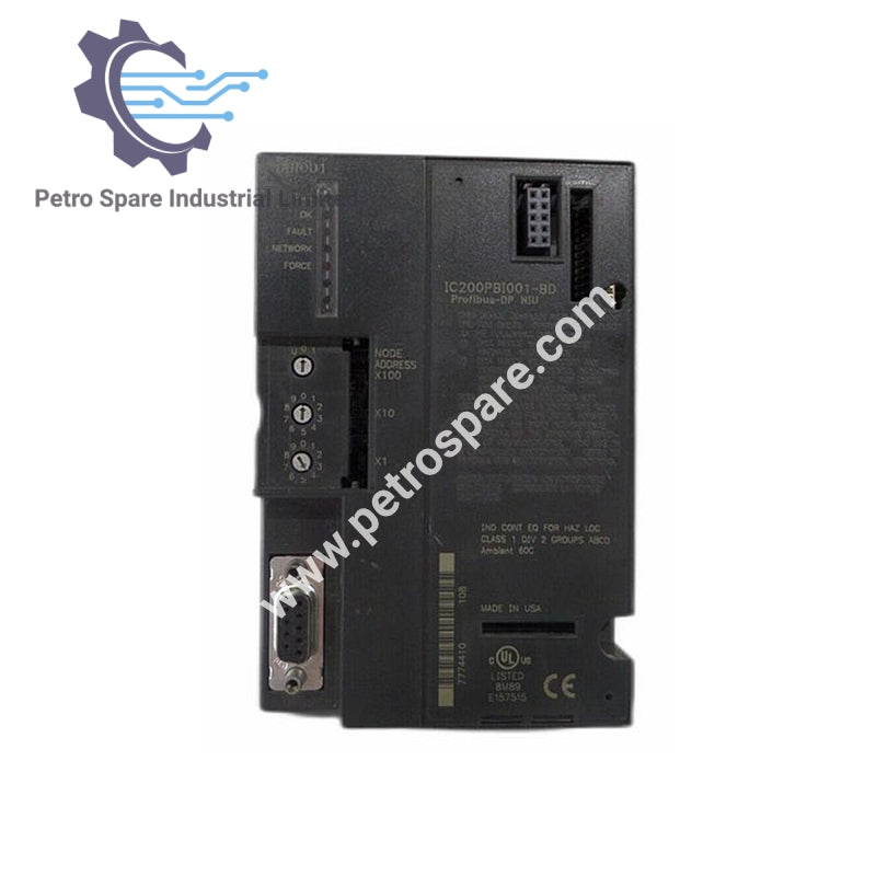 IC200PBI001-MH | GE Fanuc | Unidade de Interface de Rede Profibus