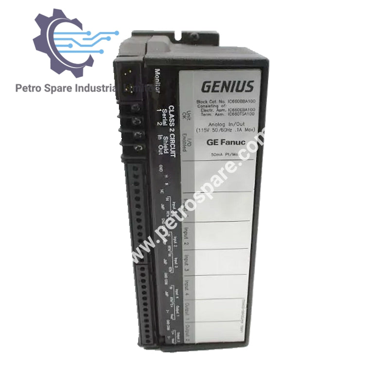 IC660BBA100 | Bloco de Entrada/Saída Analógica GE Fanuc