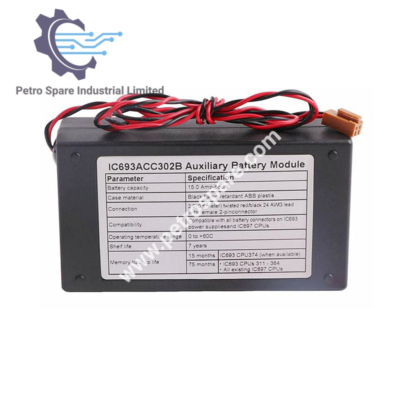GE Fanuc - IC693ACC302 - Auxiliary Battery Module