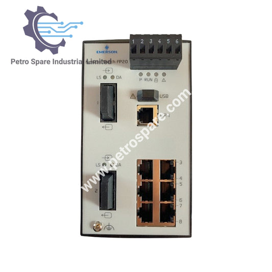 Emerson KJ1611X1-BE1 | 8-Port Network Switch Module