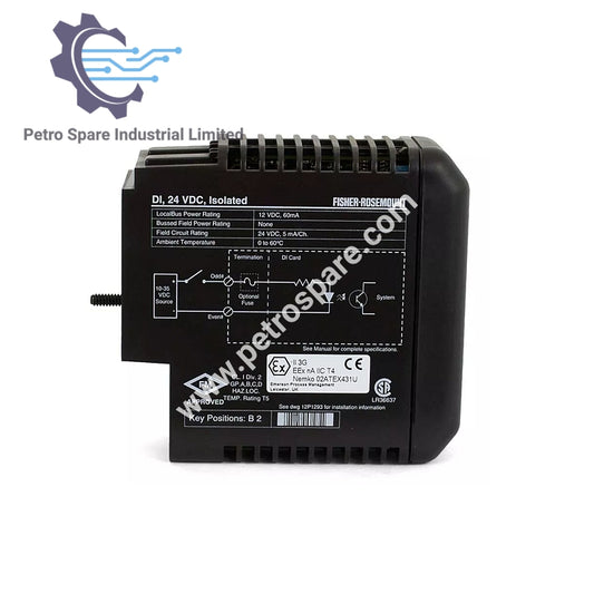 امرسون KJ3001X1-BA1 DI، کارت ایزوله ۸ کاناله، ۲۴ ولت DC