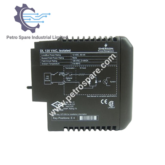 KJ3001X1-BC1 | Emerson DeltaV | Isolated Discrete Input Module