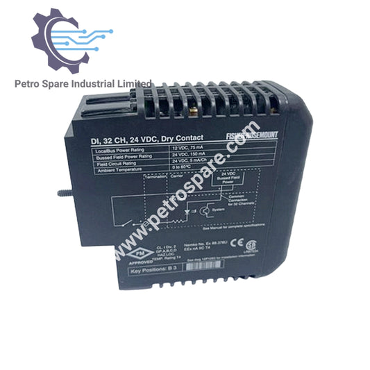 Emerson - KJ3001X1-CA1 DI, 32-Channel, 24 VDC, Dry Contact Card