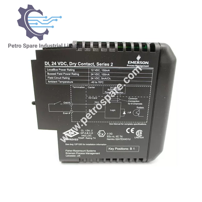KJ3201X1-BA1 - Tarjeta DI Emerson 24V Contacto Seco