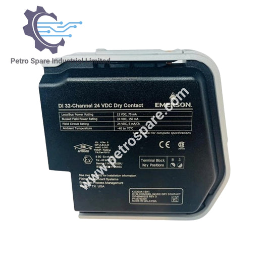 Emerson KJ3203X1-BK1 S-Series DI 32-Channel 24 VDC Dry Contact Card