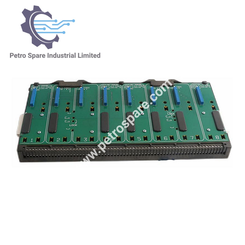 KJ4001X1-BE1 Emerson Carrier I/O Larga 8 com Barra de Proteção 12P0818X072