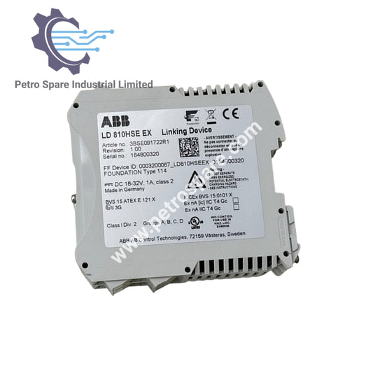 3BSE091722R1 ABB | LD 810HSE EX Linking Device LD810HSEEX