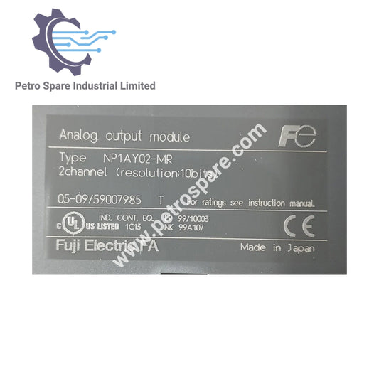 2 Channels Fuji Electric NP1AY02-MR Analog Output Module