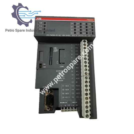 PM564-R-AC | Pengawal Logik Program ABB 128kB,6DI/6DOR/2AI/1AO