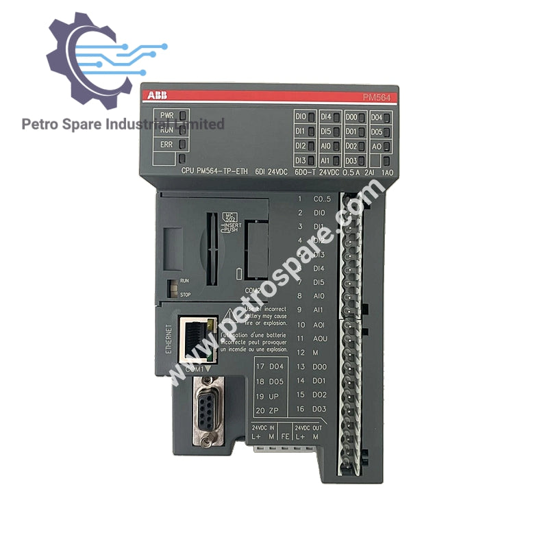 AC500 PM564-TP ABB Программируемый логический контроллер 6DI/6DO-T/2AI/1AO, 24VDC