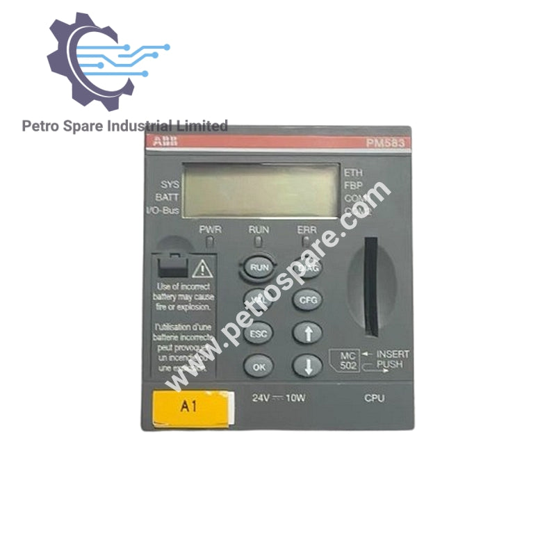 Modul Pemproses ABB PM583-ETH 1SAP140300R0271 | Memori 1MB