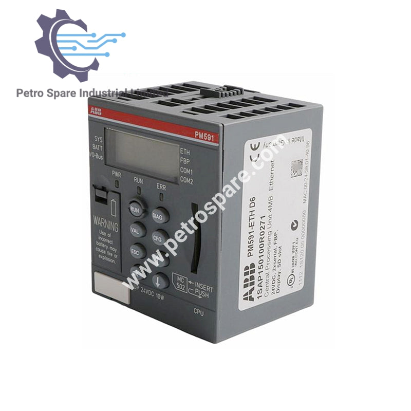 AC500 PM591-ETH 1SAP150100R0271 Modul Pemproses ABB