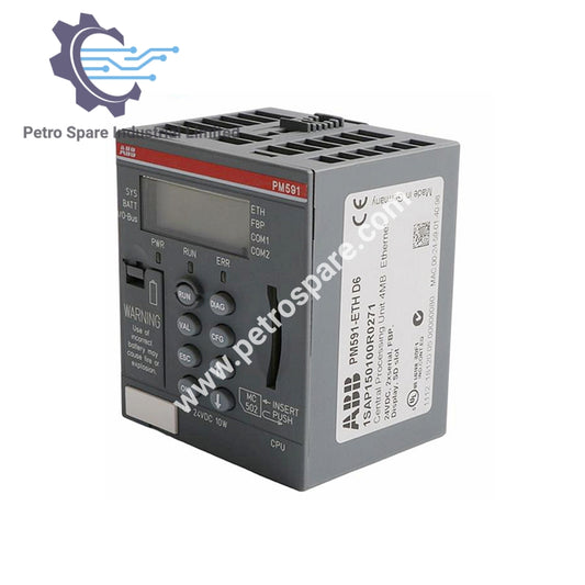 ABB PM591-ETH | AC500 Processor Module Memory:4MB