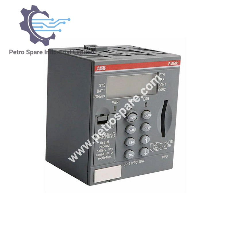ABB PM591-ETH | AC500 Processor Module Memory:4MB