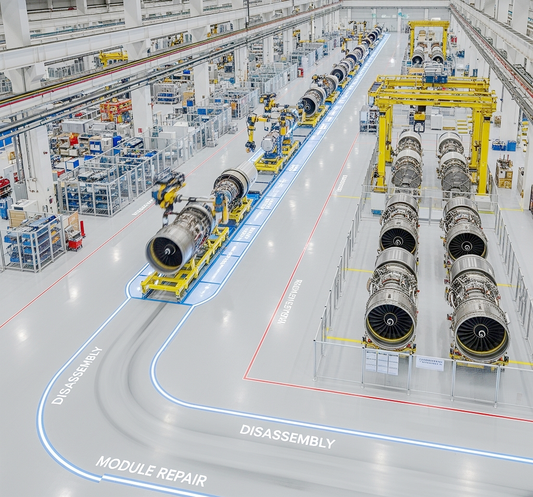 GE Aerospace Shanghai’s Breakthrough: A Moving Production Line Revitalizes Engine Maintenance