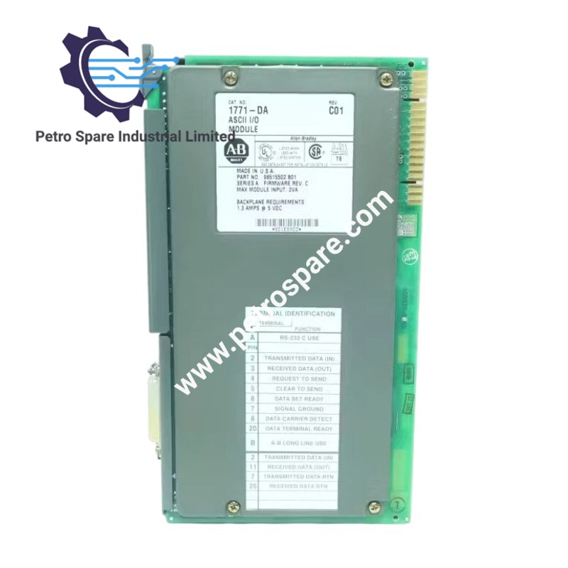 ماژول ورودی/خروجی ASCII راکول آلن-برادلی PLC 5 مدل 1771-DA