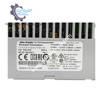 1794-OF4IXT | Allen Bradley Flex XT I/O izolēts izejas analogais modulis