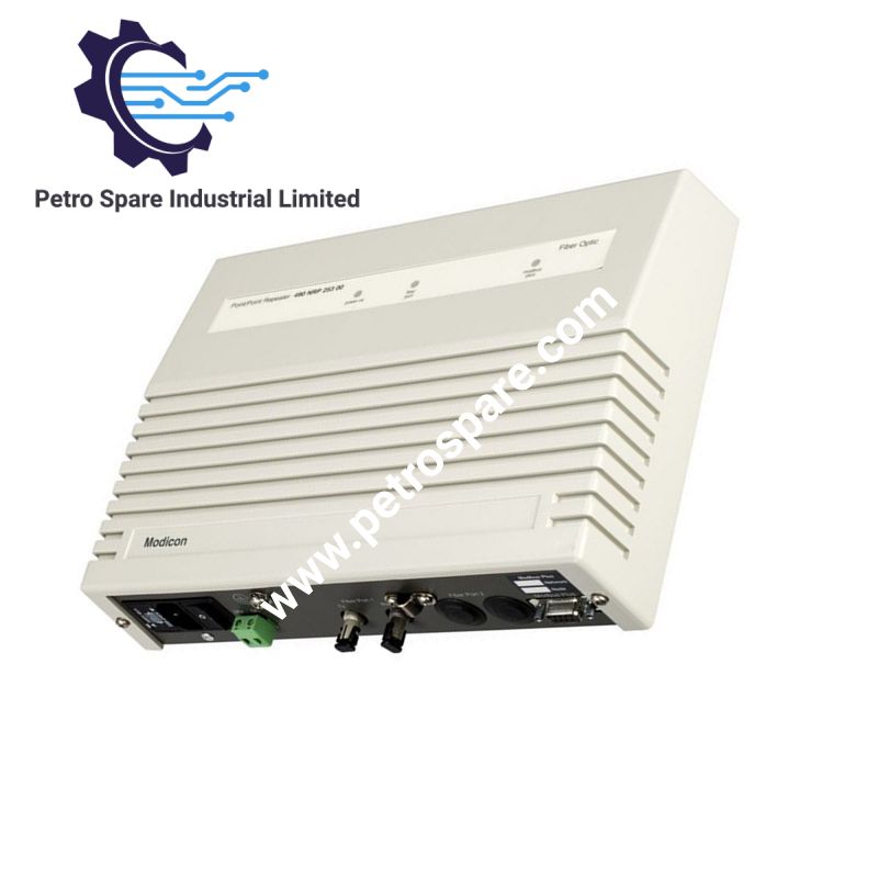 مُكرّر الألياف الضوئية Modicon Quantum من Schneider Electric، طراز 490NRP25300