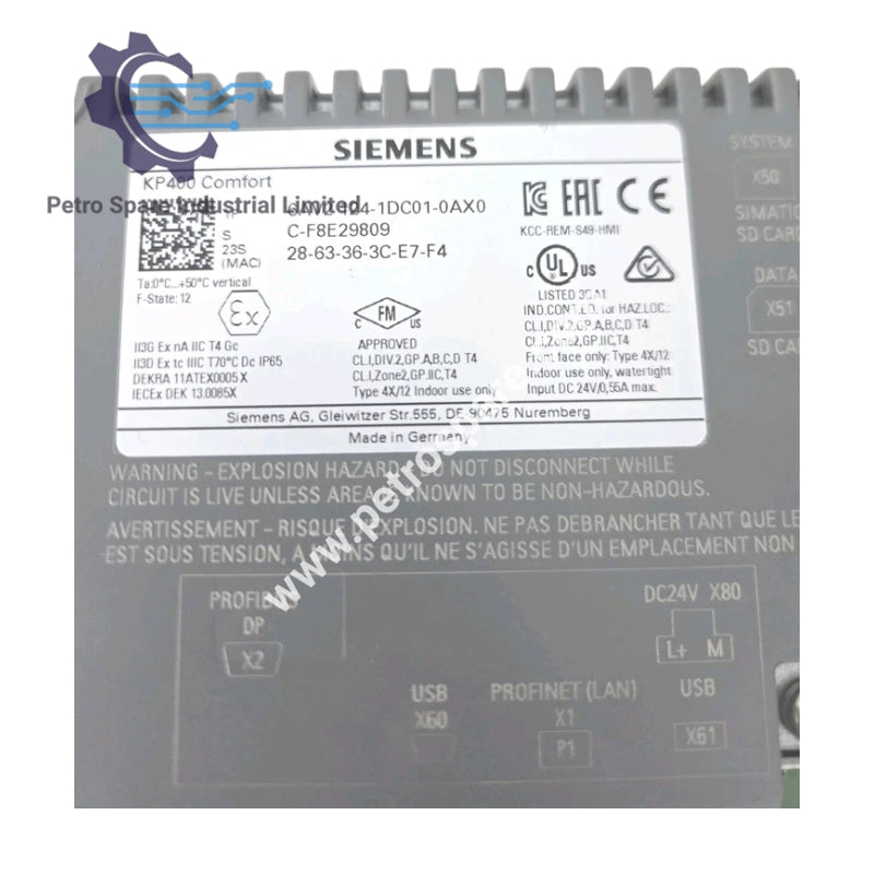 Siemens SIMATIC HMI 6AV2124-1DC01-0AX0 | Panneau opérateur