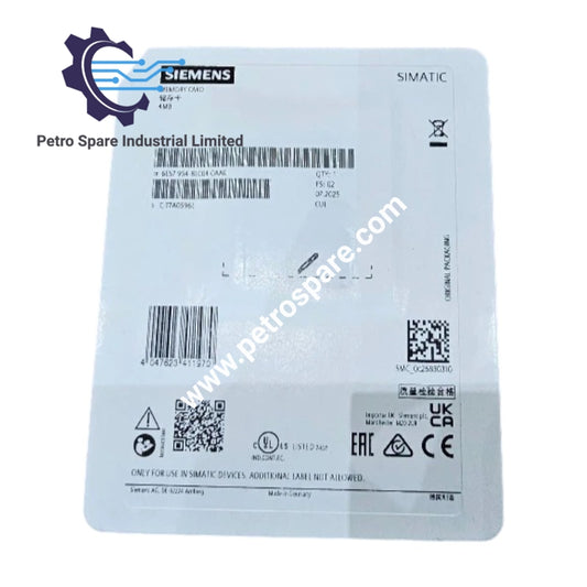 بطاقة ذاكرة فلاش EPROM من سيمنز SIMATIC S7 6ES7954-8LC04-0AA0