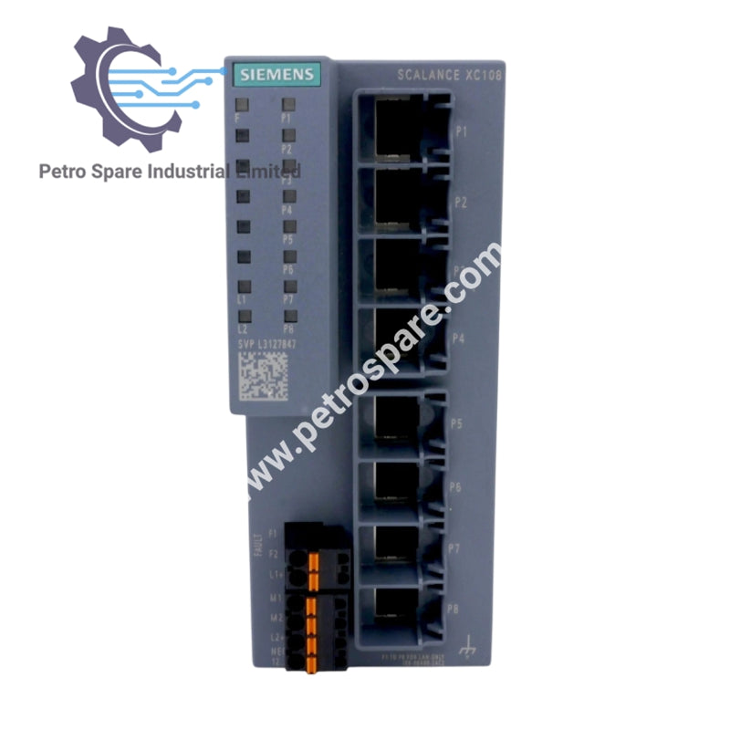 6GK5108-0BA00-2AC2 | Siemens SCALANCE XC108 Unmanaged IE Switch
