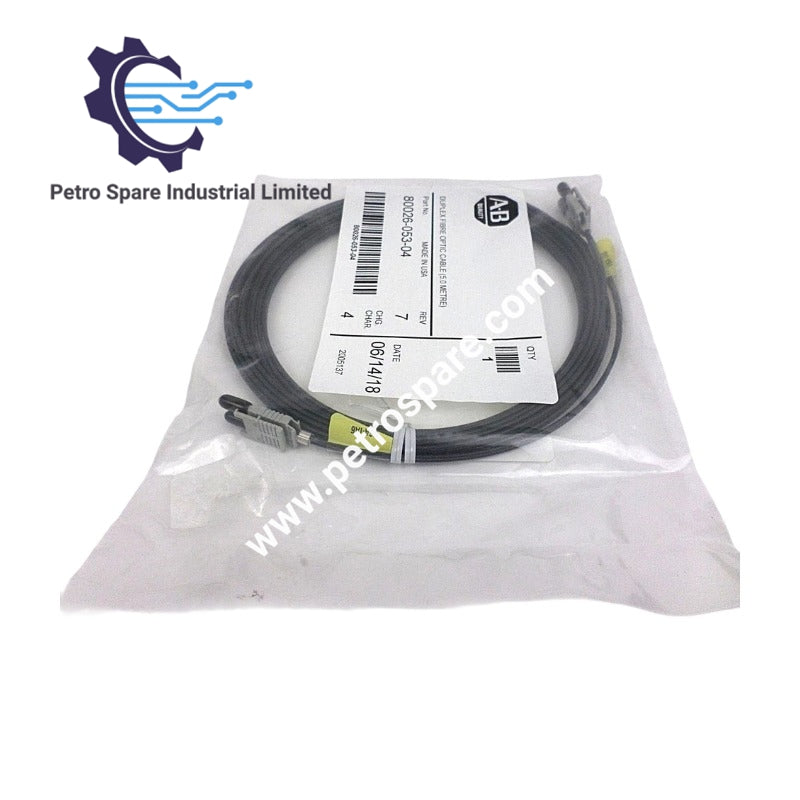 สายเคเบิลใยแก้วนำแสงแบบดูเพล็กซ์ Rockwell Allen-Bradley | 80026-053-04
