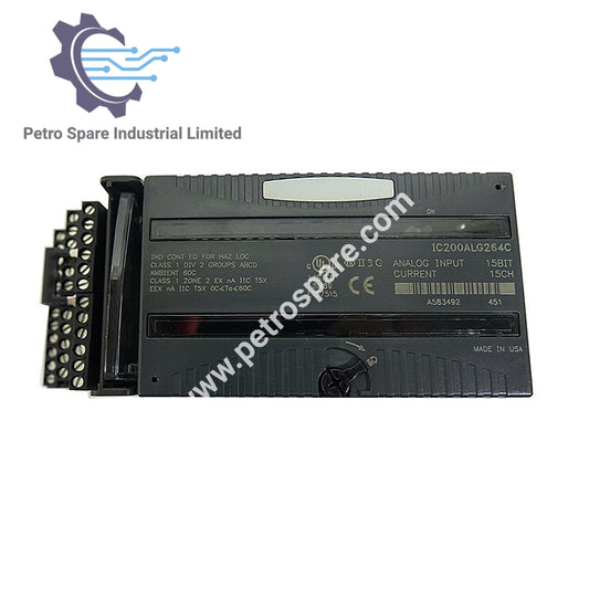 IC200ALG264C - Module d'entrée analogique de courant 15 canaux, 15 bits GE Fanuc