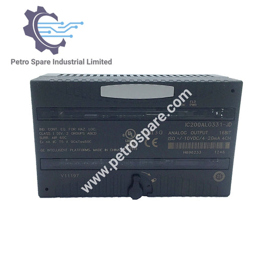 Module de sortie analogique GE Fanuc IC200ALG331-JD Série JD, Rév JD