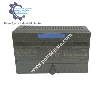GE Fanuc 24 VDC IC200MDL640F Müsbət Mənfi Loqika Giriş Modulu