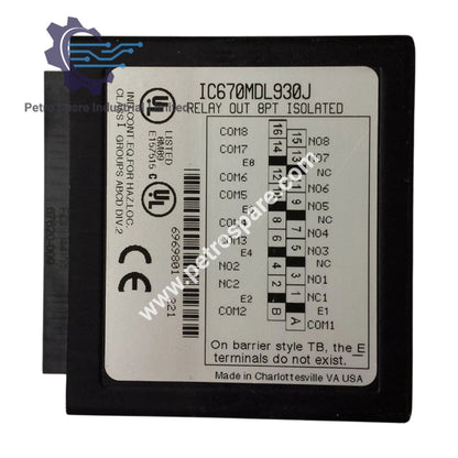 Relay Output Module IC670CHS001 PACSystem RX3i GE Fanuc