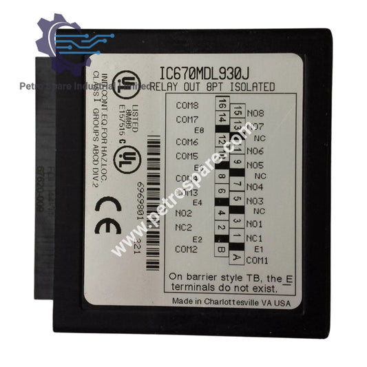 وحدة إخراج التتابع IC670CHS001 نظام PAC RX3i GE Fanuc