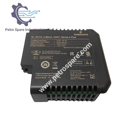 Emerson KC3010X1-BA1 16-Ch 4-20mA HART Analog Input Module
