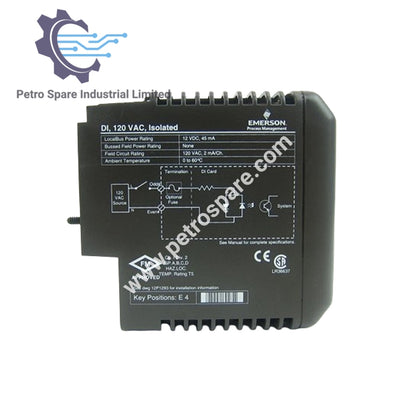 KJ3001X1-BC1 | Emerson DeltaV | Módulo de Entrada Discreta Isolada