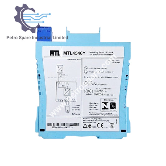 MTL MTL4546Y Isolating Driver for 4–20mA HART Valve Positioners