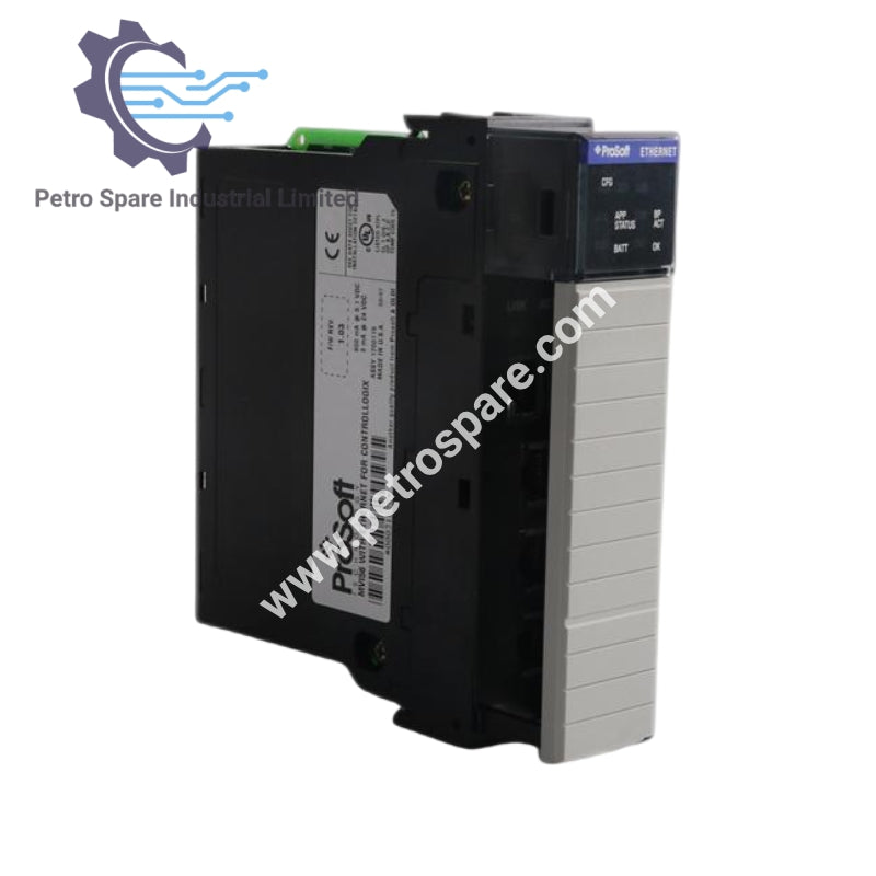 Rockwell Prosoft MVI56-GEC vispārējais ASCII Ethernet saskarnes modulis