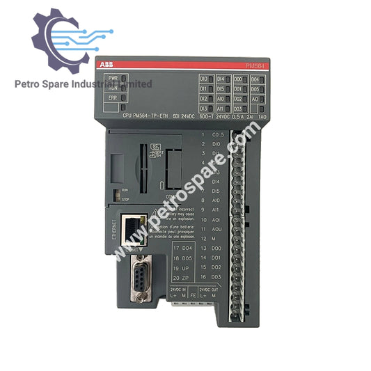 AC500 PM564-TP ABB Программируемый логический контроллер 6DI/6DO-T/2AI/1AO, 24VDC
