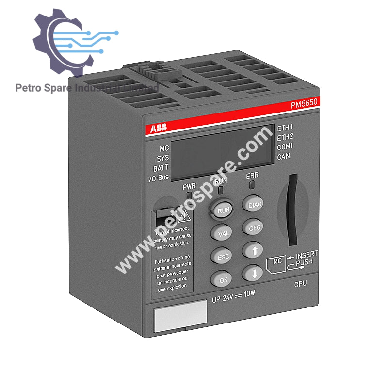 Processor Module PM5650-2ETH 1SAP141000R0278 ABB,Memory 80MB