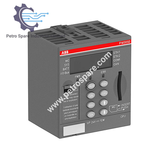 Processor Module PM5650-2ETH 1SAP141000R0278 ABB,Memory 80MB